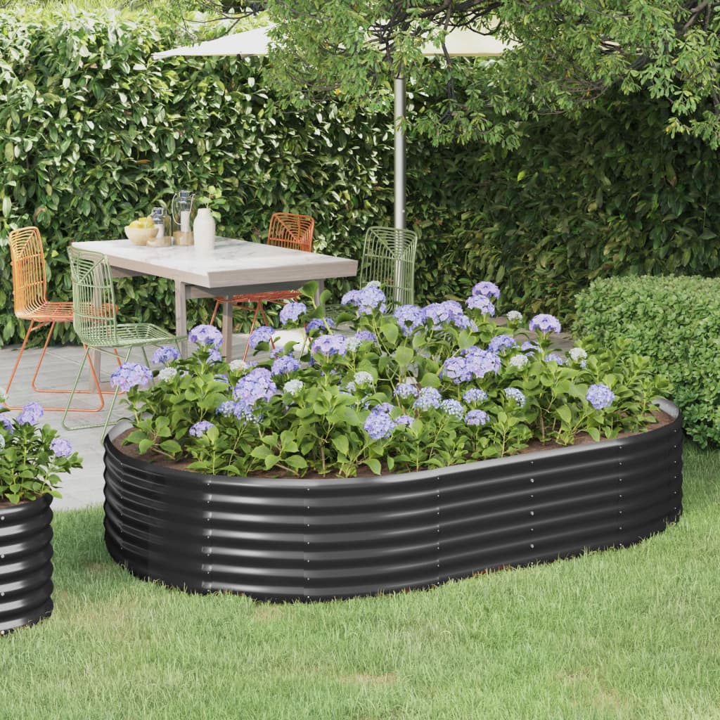 Letto Da Giardino In Acciaio A Polvere