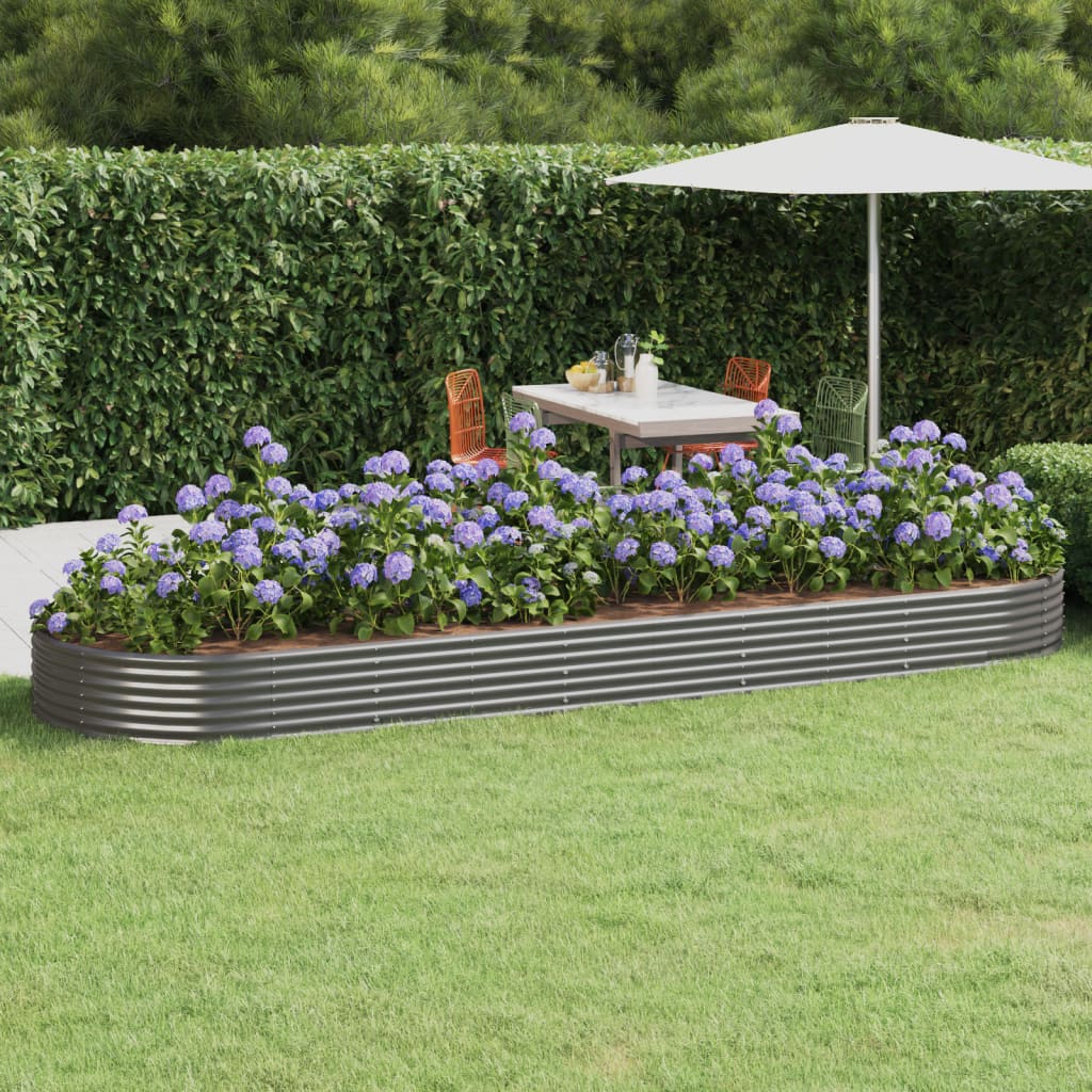 Letto Da Giardino In Acciaio A Polvere