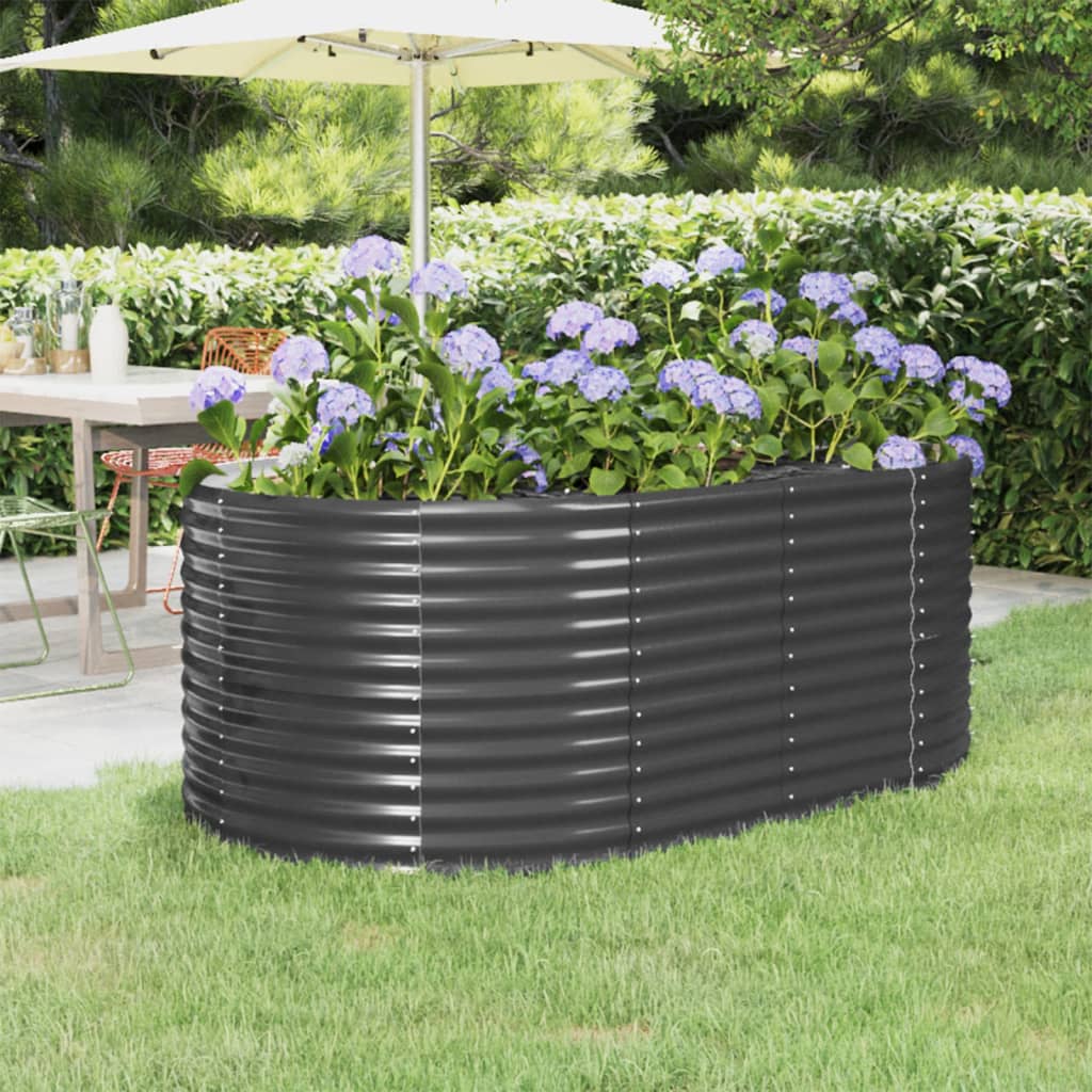 Letto Giardino Acciaio Verniciato A Polvere 249X100X68Cm