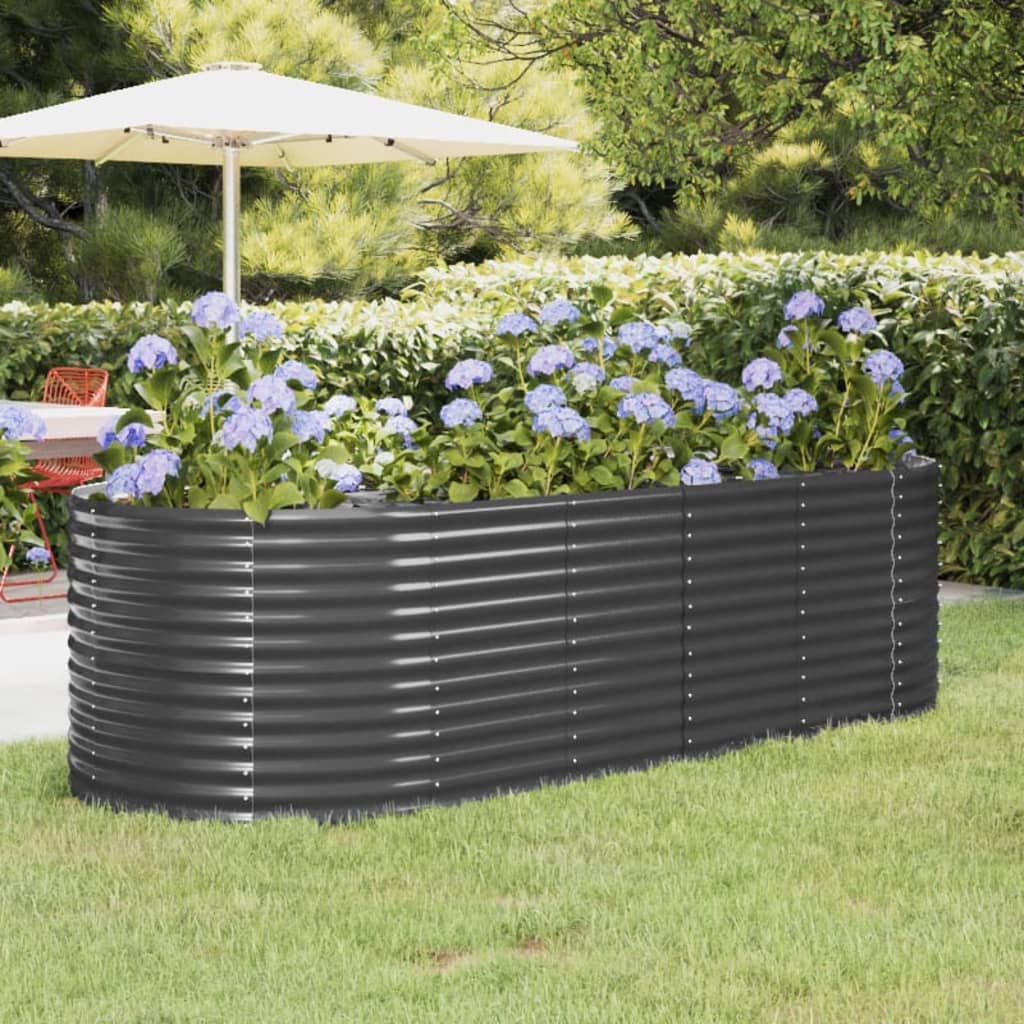 Letto Giardino Acciaio Verniciato A Polvere 249X100X68Cm