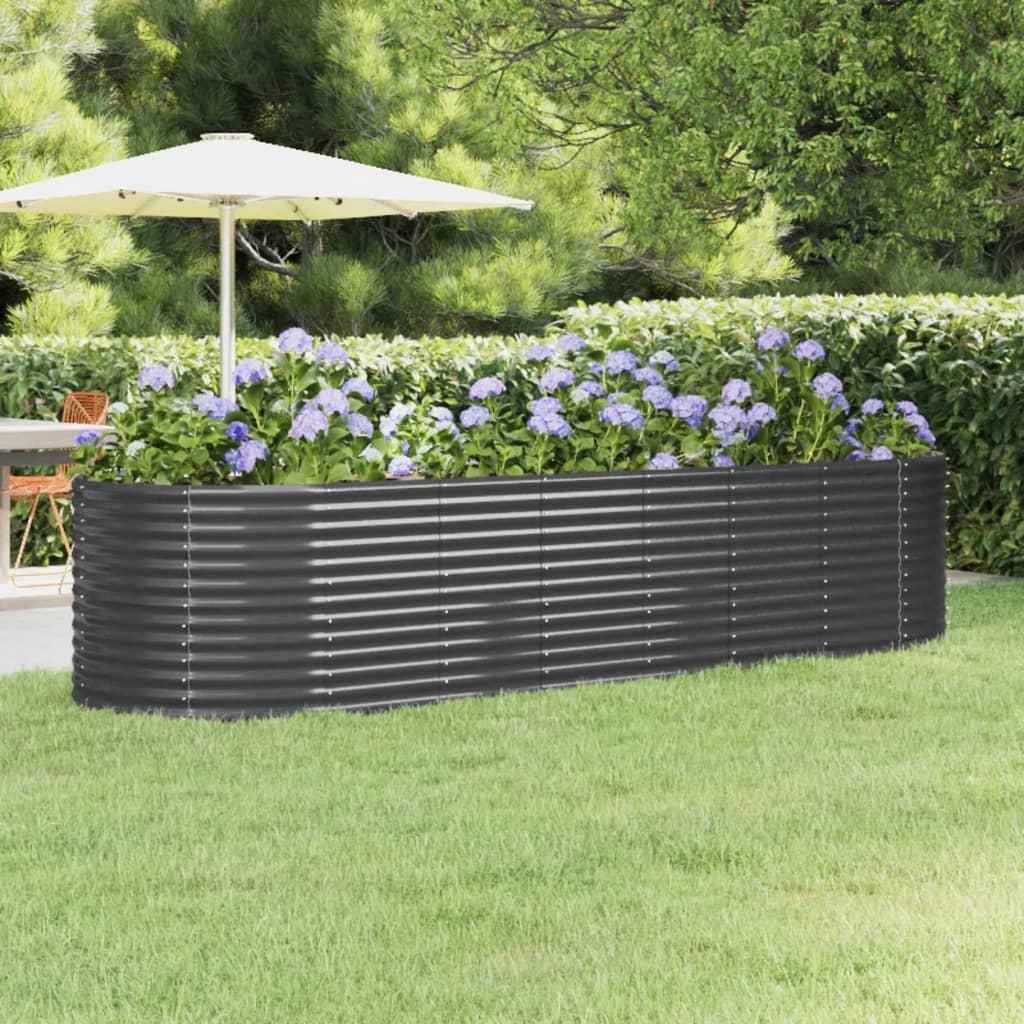 Letto Giardino Acciaio Verniciato A Polvere 249X100X68Cm