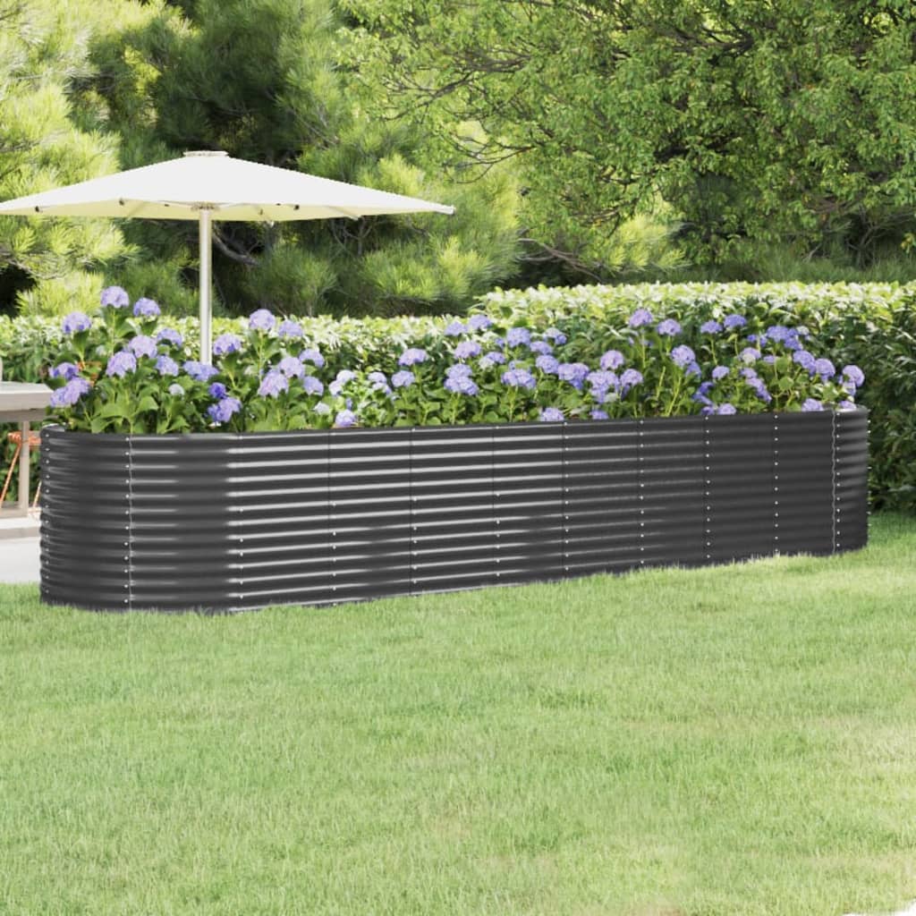 Letto Giardino Acciaio Verniciato A Polvere 249X100X68Cm