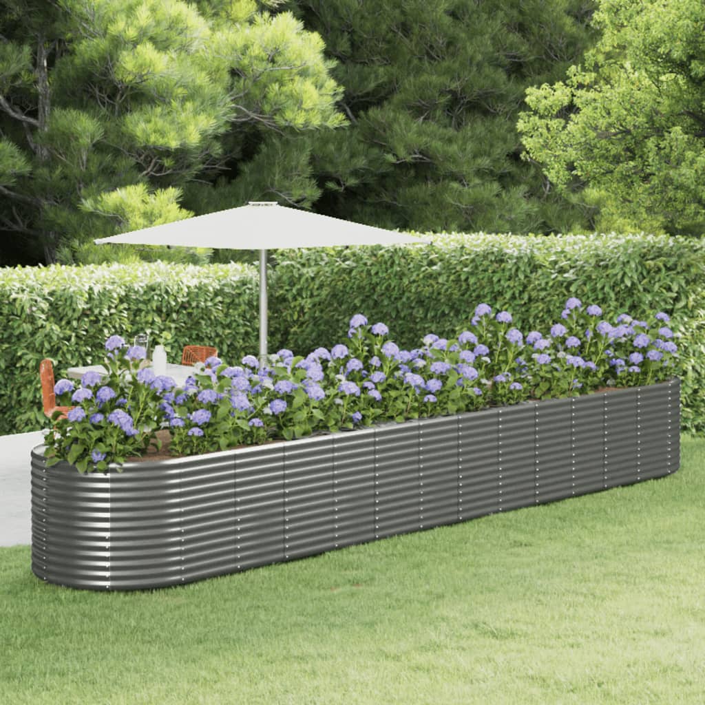 Letto Giardino Acciaio Verniciato A Polvere 249X100X68Cm