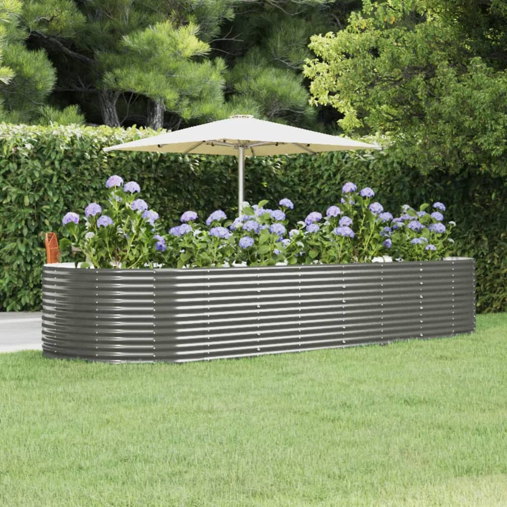 Letto Giardino Acciaio Verniciato A Polvere 249X100X68Cm