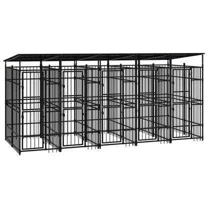 Gabbia Per Cani Da Esterno In Acciaio 1,84 M²
