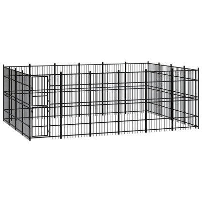 Gabbia Per Cani Da Esterno In Acciaio 36,86 M²