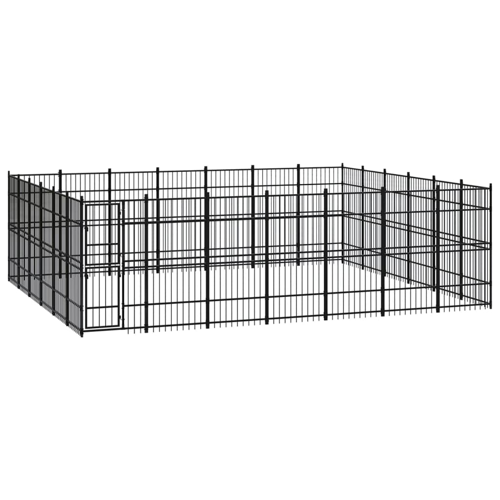Gabbia Per Cani Da Esterno In Acciaio 36,86 M²