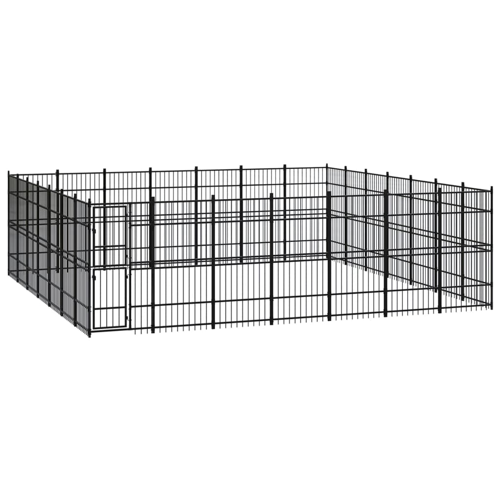 Gabbia Per Cani Da Esterno In Acciaio 36,86 M²