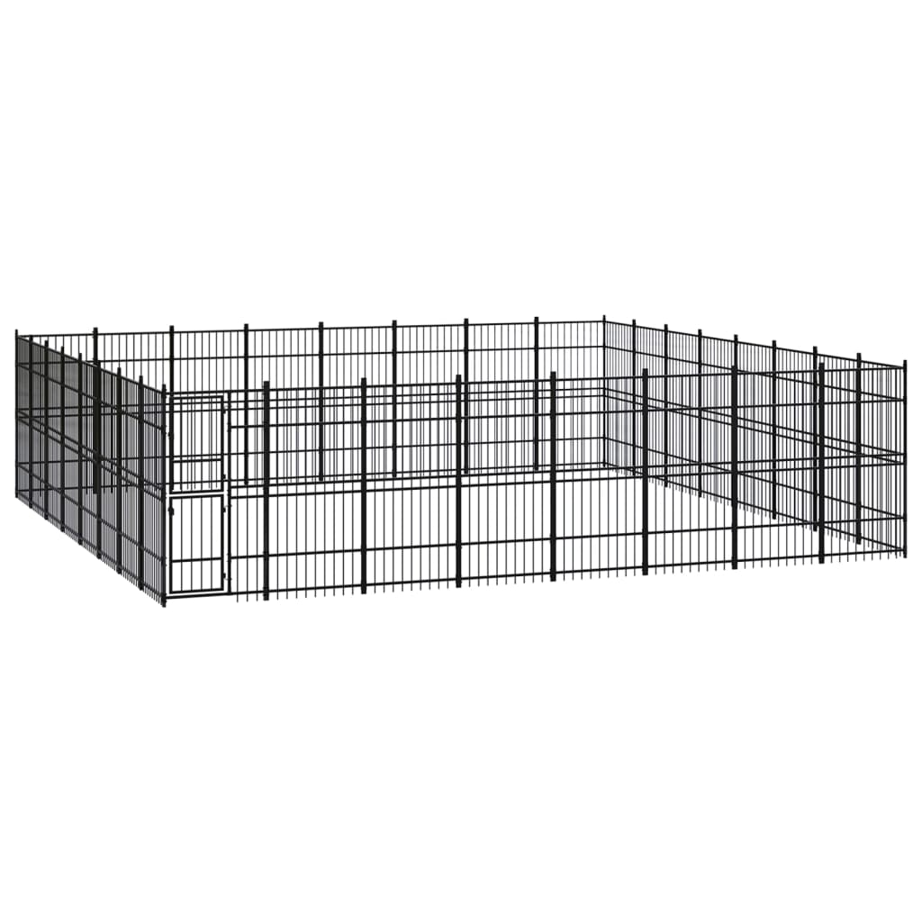 Gabbia Per Cani Da Esterno In Acciaio 36,86 M²