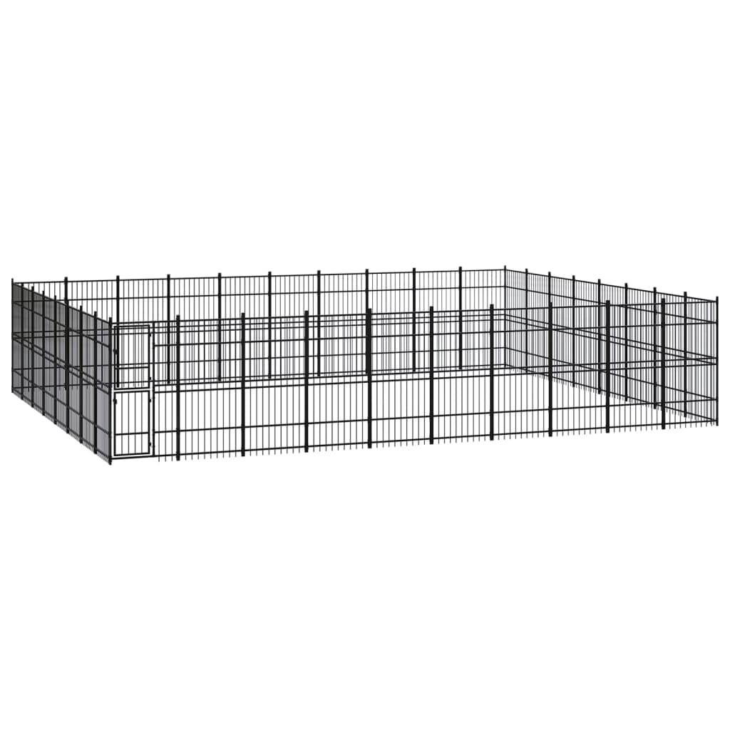 Gabbia Per Cani Da Esterno In Acciaio 36,86 M²