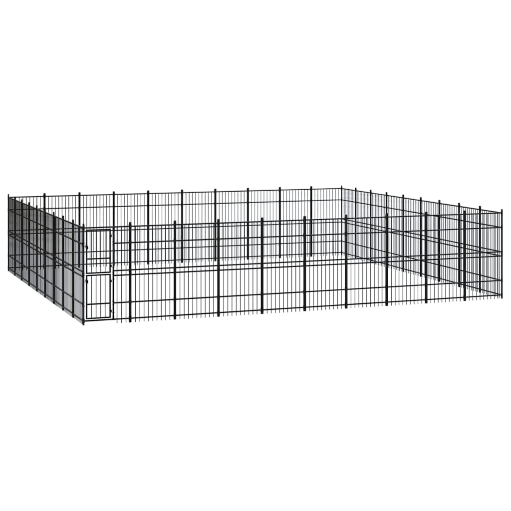 Gabbia Per Cani Da Esterno In Acciaio 36,86 M²