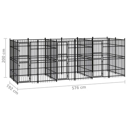 Gabbia Per Cani Da Ester In Acciaio 11,06 M²