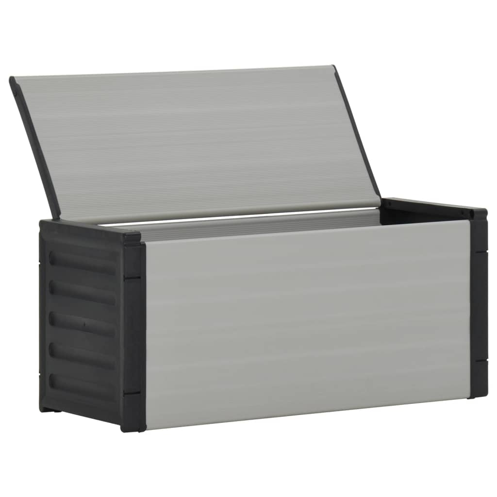 Contenitore Per Rifiuti Da Giardino Grigio 85X34X40 Cm