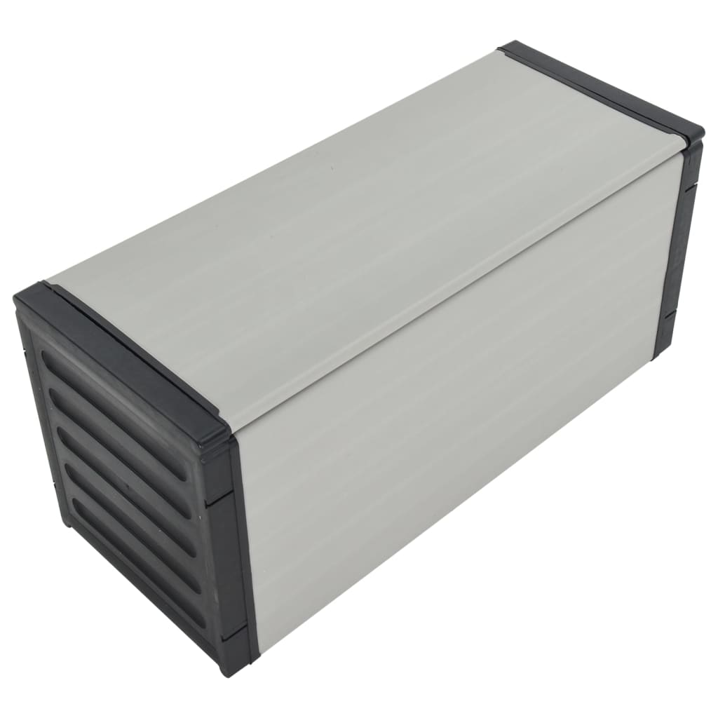 Contenitore Per Rifiuti Da Giardino Grigio 85X34X40 Cm