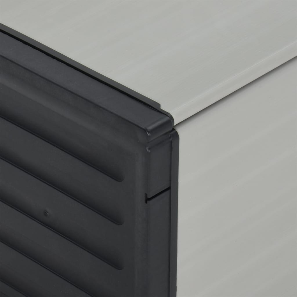 Contenitore Per Rifiuti Da Giardino Grigio 85X34X40 Cm
