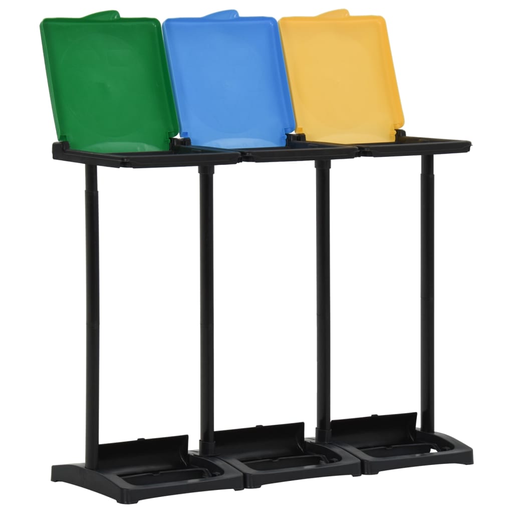 Supporti Sacchi Rifiuti Con Coperchio 240-330 L Multicolori Pp