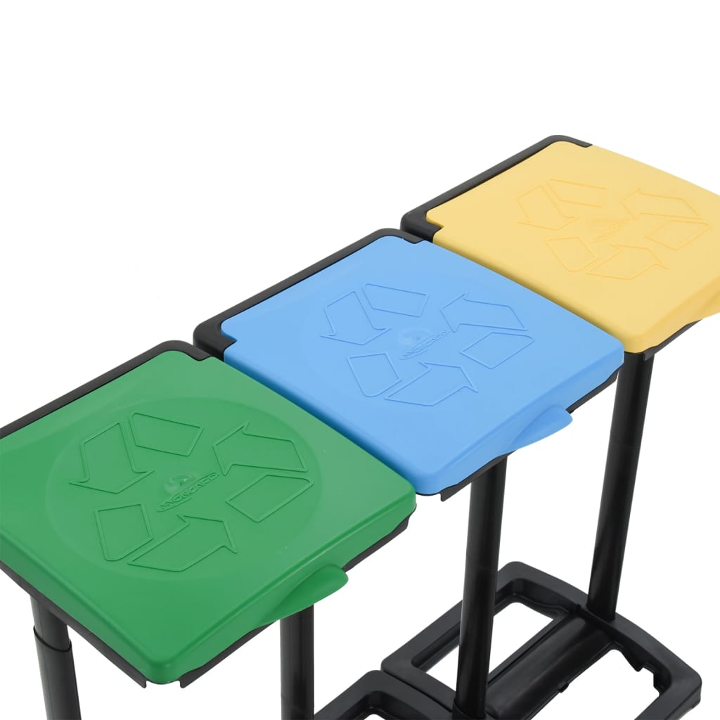 Supporti Sacchi Rifiuti Con Coperchio 240-330 L Multicolori Pp