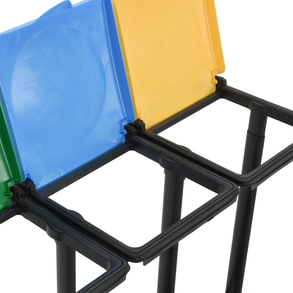 Supporti Sacchi Rifiuti Con Coperchio 240-330 L Multicolori Pp