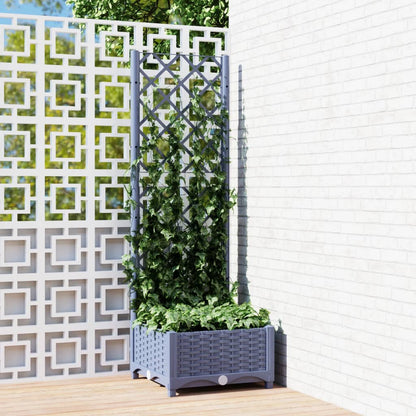 Fioriera Giardino Con Graticcio 120X40X136Cm Pp