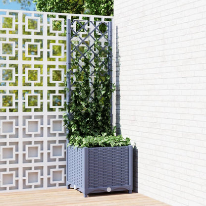 Fioriera Giardino Con Graticcio 120X40X136Cm Pp