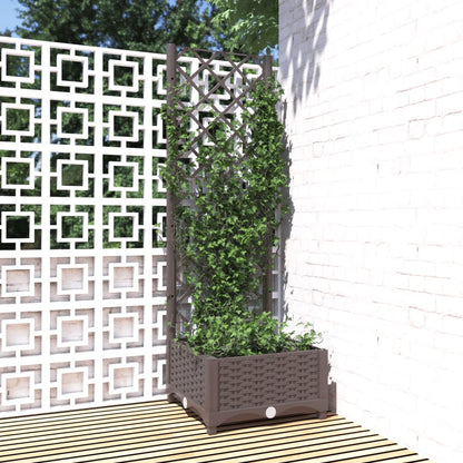 Fioriera Giardino Con Graticcio 120X40X136Cm Pp