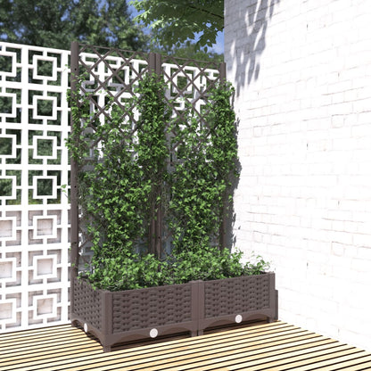 Fioriera Giardino Con Graticcio 120X40X136Cm Pp