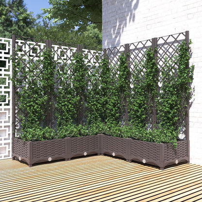 Fioriera Giardino Con Graticcio 120X40X136Cm Pp