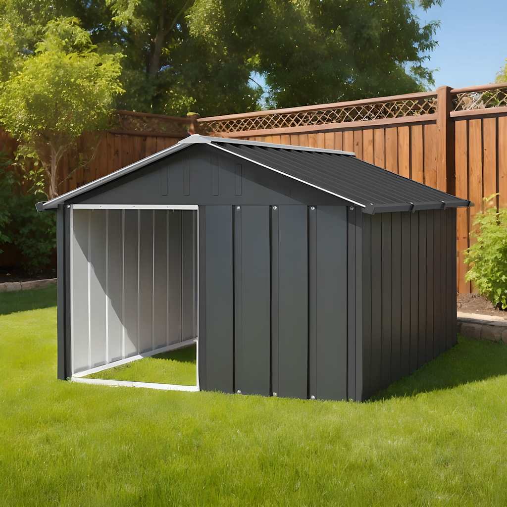Casetta Per Cani 116,5X103X81,5 Cm Acciaio Zincato