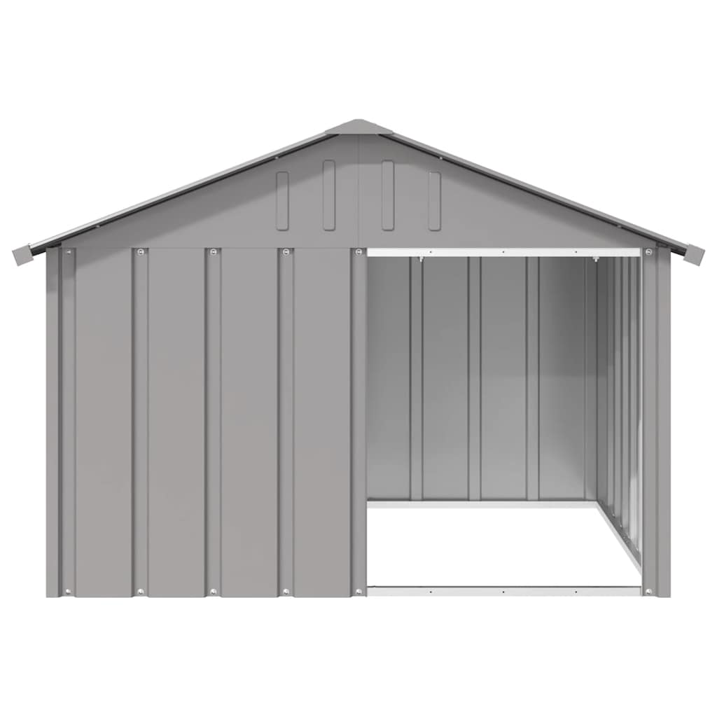 Casetta Per Cani 116,5X103X81,5 Cm Acciaio Zincato