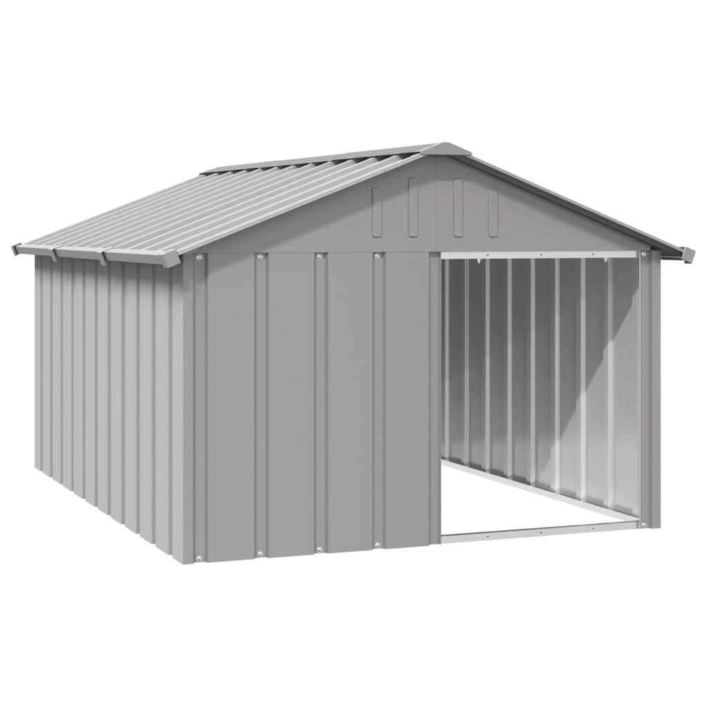 Casetta Per Cani 116,5X103X81,5 Cm Acciaio Zincato