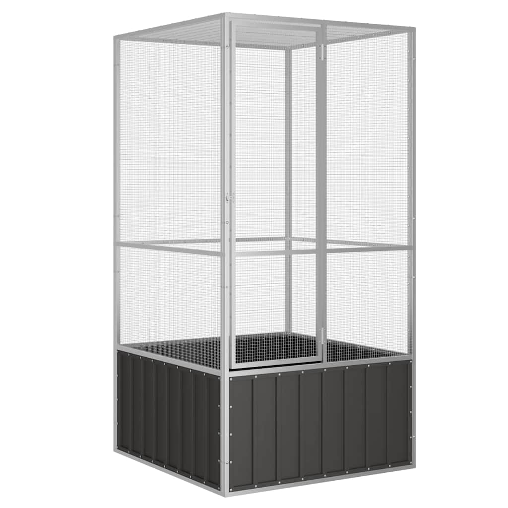 Gabbia Uccelli 213,5X217,5X211,5 Cm Acciaio Zincato