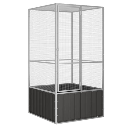 Gabbia Uccelli 213,5X217,5X211,5 Cm Acciaio Zincato