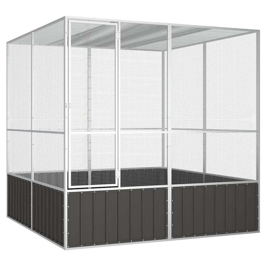 Gabbia Uccelli 213,5X217,5X211,5 Cm Acciaio Zincato