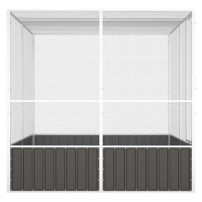 Gabbia Uccelli 213,5X217,5X211,5 Cm Acciaio Zincato