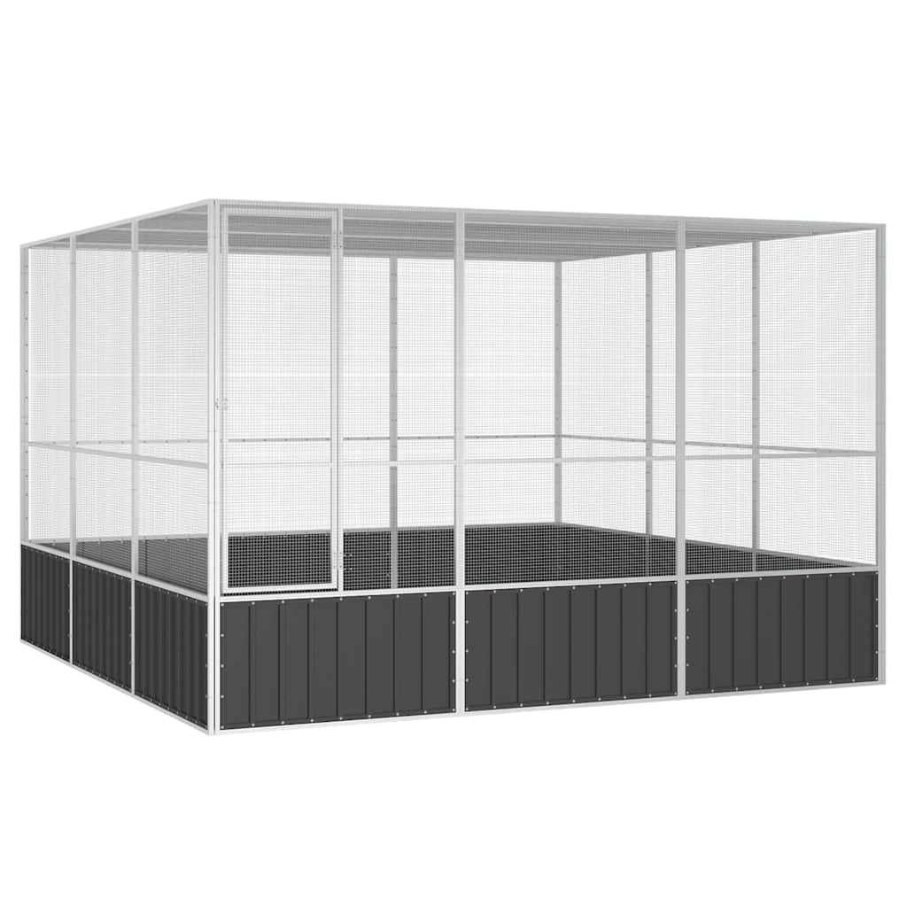 Gabbia Uccelli 213,5X217,5X211,5 Cm Acciaio Zincato