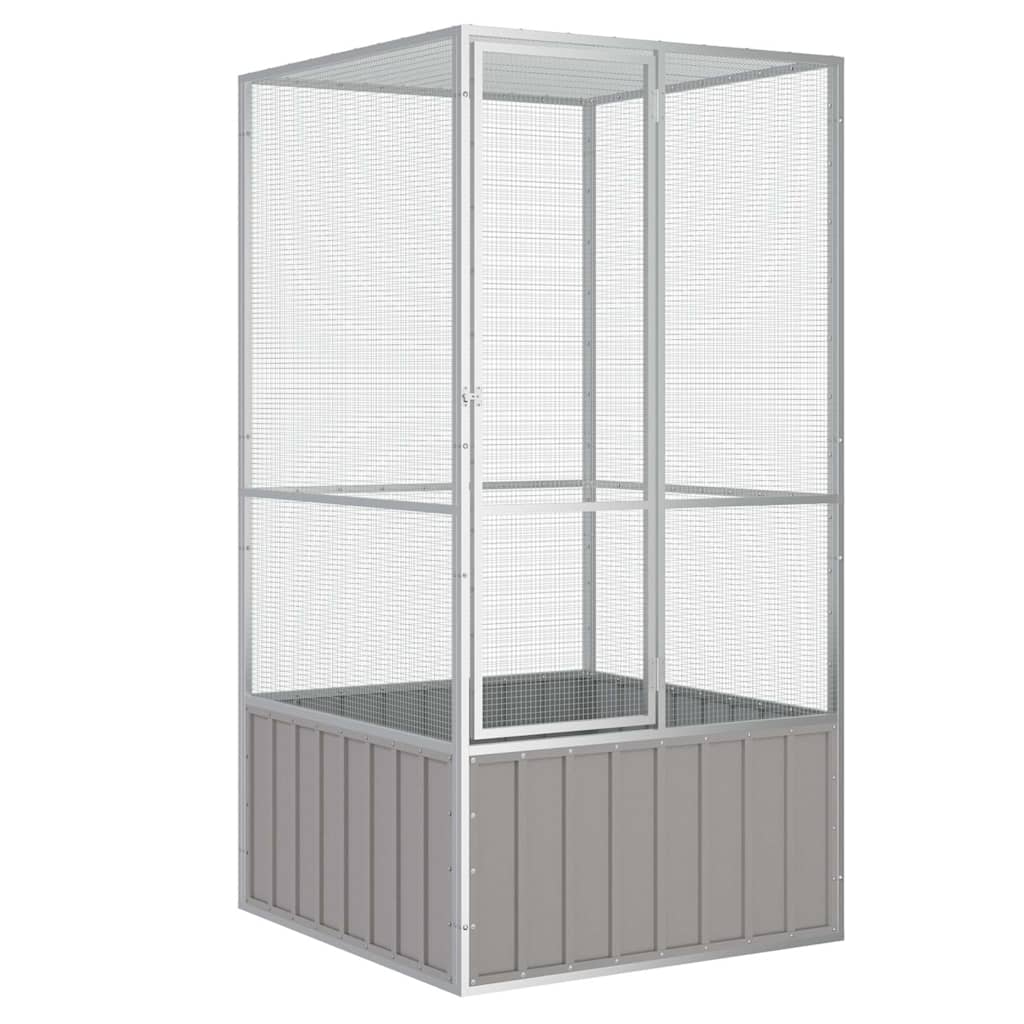 Gabbia Uccelli 213,5X217,5X211,5 Cm Acciaio Zincato