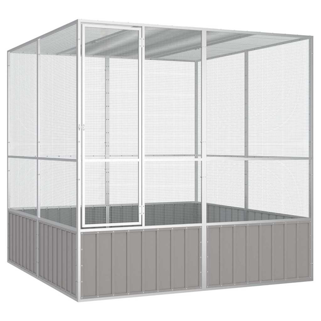 Gabbia Uccelli 213,5X217,5X211,5 Cm Acciaio Zincato