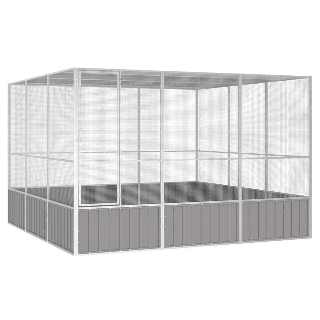Gabbia Uccelli 213,5X217,5X211,5 Cm Acciaio Zincato