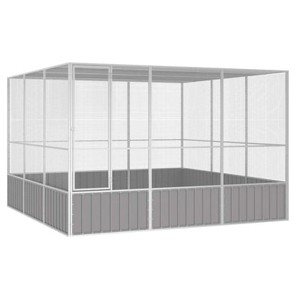 Gabbia Uccelli 213,5X217,5X211,5 Cm Acciaio Zincato