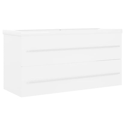 Mobile Con Lavabo Integrato In Legno Multistrato Bianco