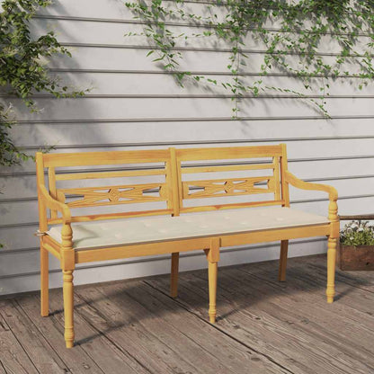 Panchina Batavia Con Cuscino 120Cm In Teak Massello