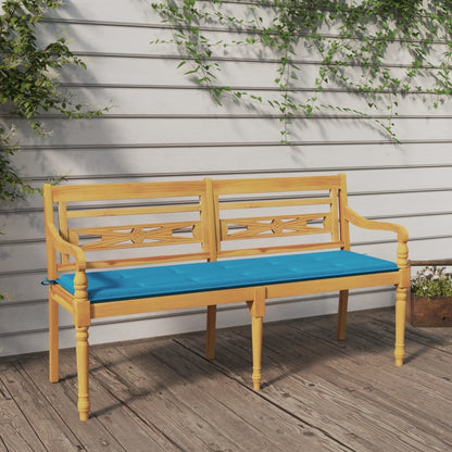 Panchina Batavia Con Cuscino 120Cm In Teak Massello