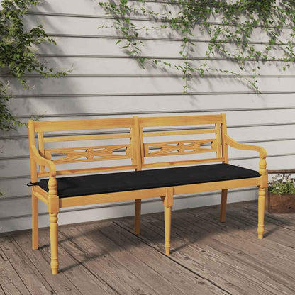 Panchina Batavia Con Cuscino 120Cm In Teak Massello