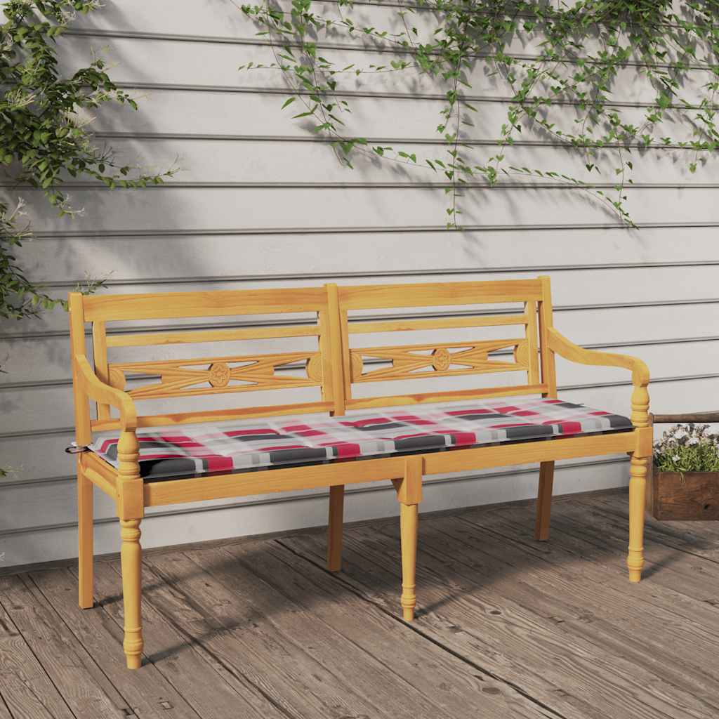 Panchina Batavia Con Cuscino 120Cm In Teak Massello