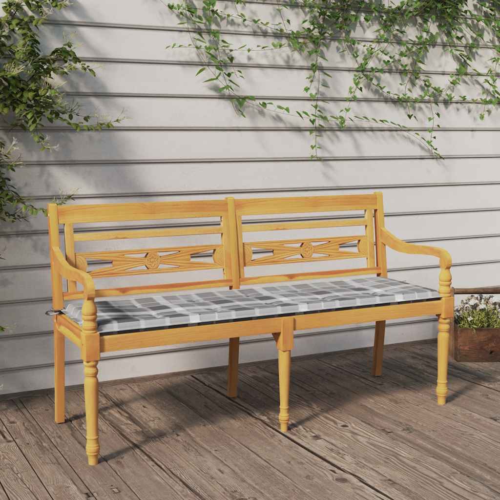 Panchina Batavia Con Cuscino 120Cm In Teak Massello