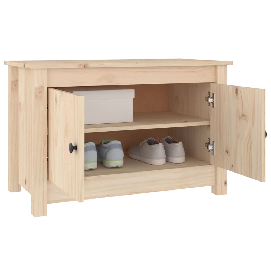 Scarpiera 70X38X45,5 Cm In Legno Massello Di Pino