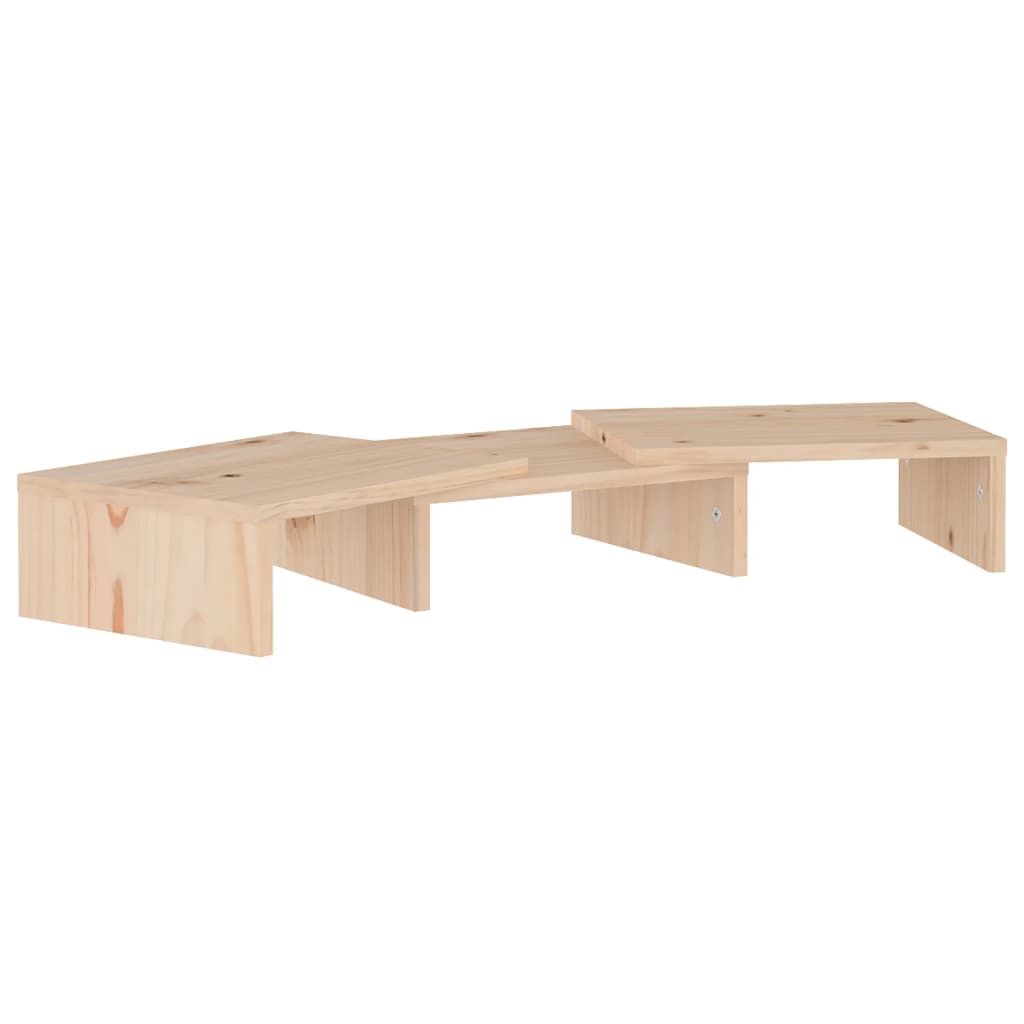 Supporto Per Monitor 60X24X10,5 Cm In Legno Massello Di Pino