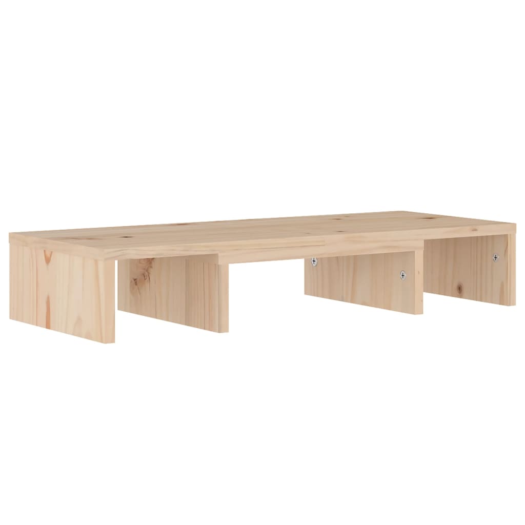 Supporto Per Monitor 60X24X10,5 Cm In Legno Massello Di Pino
