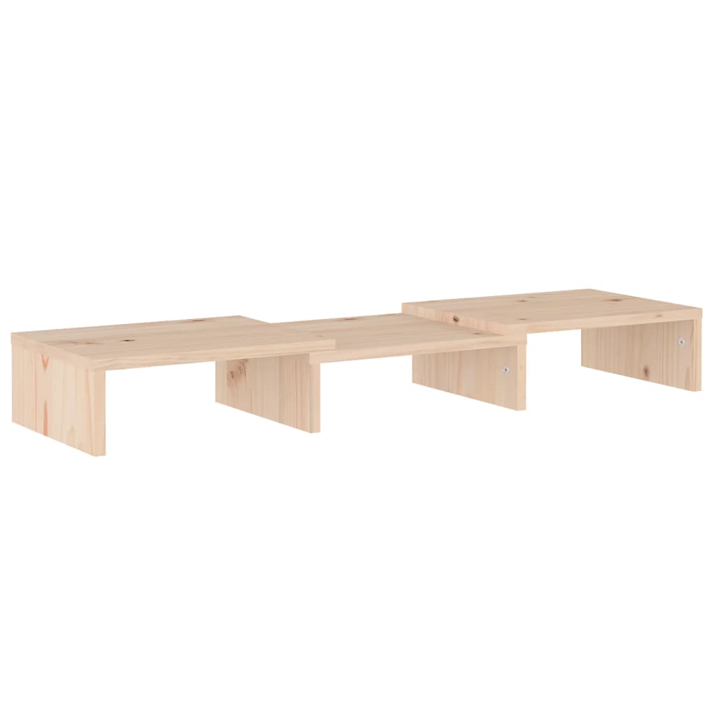 Supporto Per Monitor 60X24X10,5 Cm In Legno Massello Di Pino