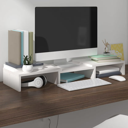 Supporto Per Monitor 60X24X10,5 Cm In Legno Massello Di Pino